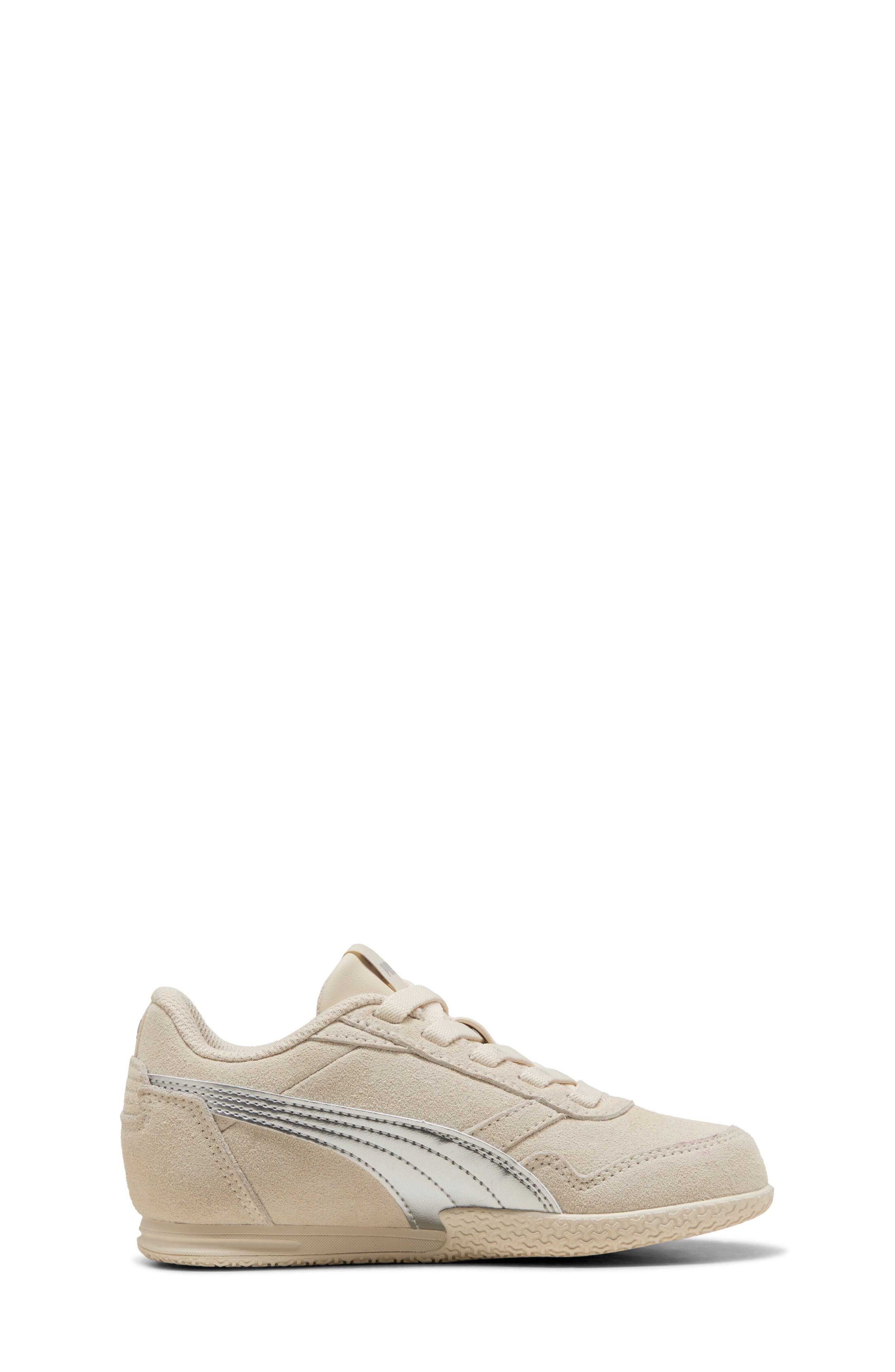 Kids' Bella Donna Metallic Sneaker, Alternate, color, ALPINE SNOW/ PUMA SILVER