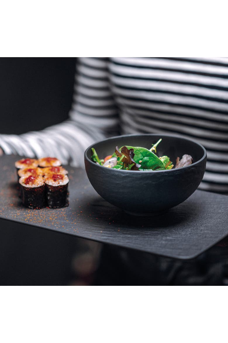 Manufacture Rock Rice Bowl Small, Alternate, color, black
