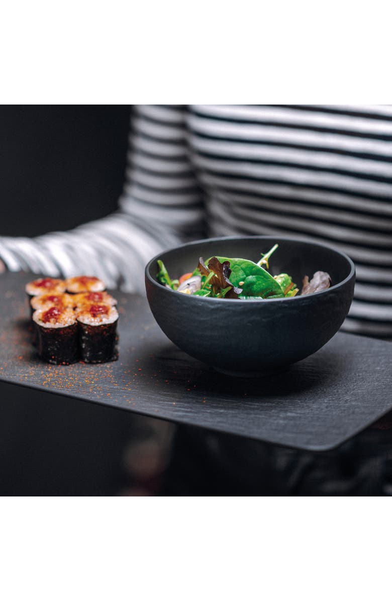 Villeroy 
Boch Manufacture Rock Rice Bowl Small, Alternate, color, Black