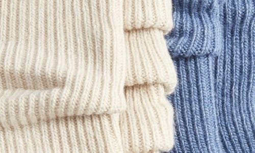 K. Bell Socks K Bell Socks Luxury Slouch Assorted Rib 2-pack Crew Socks