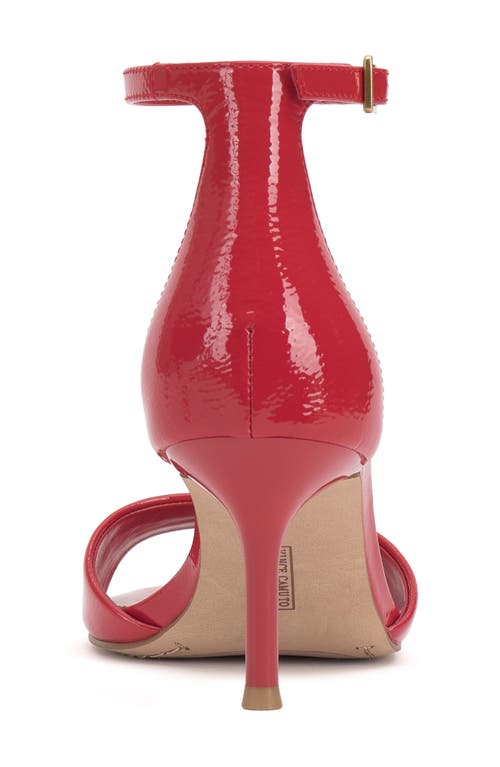 Vince Camuto Febe Ankle Strap Sandal In Red