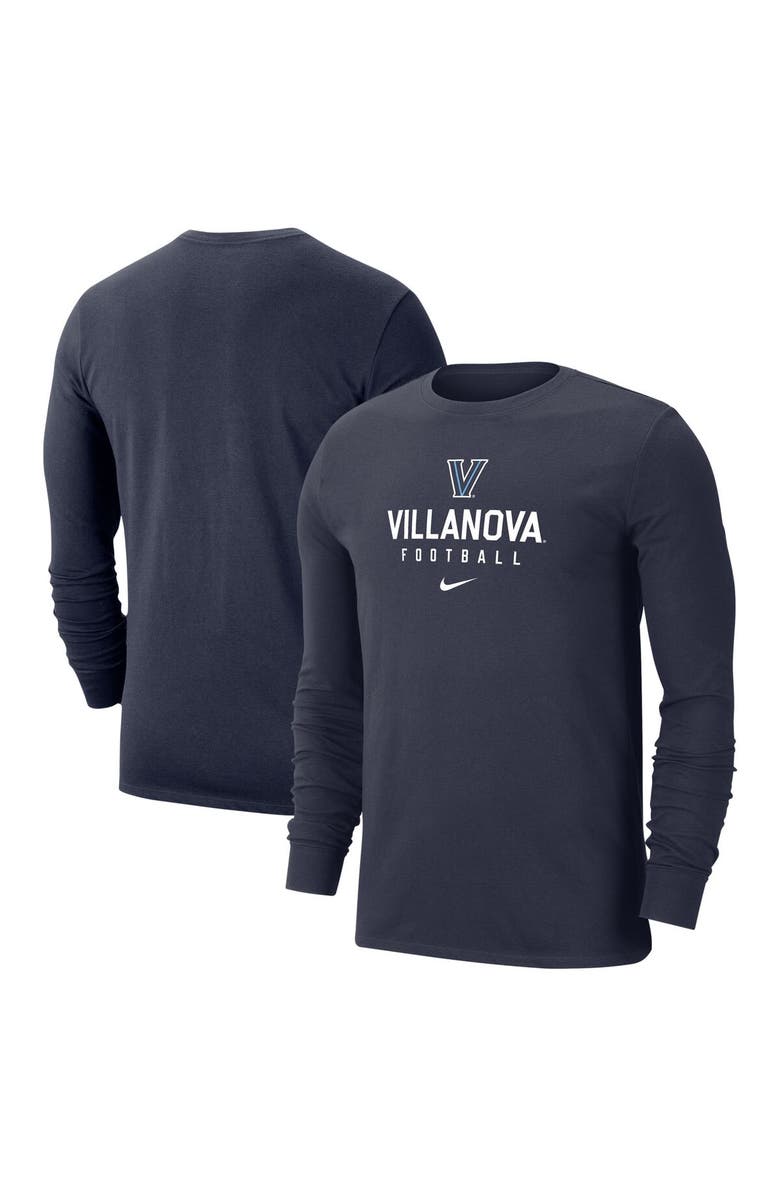 Nike Men's Nike Navy Villanova Wildcats Long Sleeve T-Shirt, Main, color, 