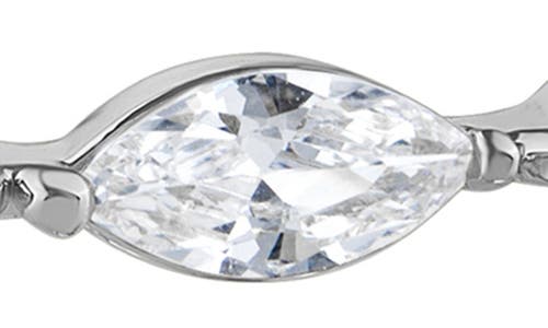 Kenneth Jay Lane Marquise Cubic Zirconia Hinged Bypass Bracelet