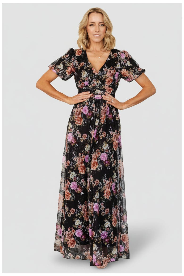 Ardley Maxi Dress, Main, color, Black Multi Floral
