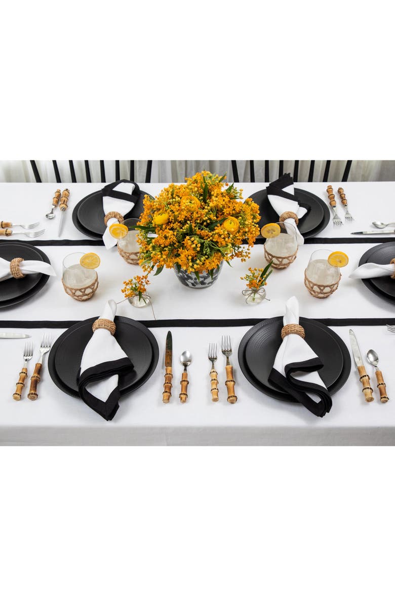 Solino Home Linen Table Runner for Dining Table, Holiday and Everyday Table Decor - Classic, Alternate, color,