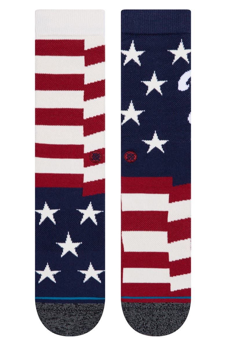 Stance Brigade Philadelphia Phillies Crew Socks, Main, color, 