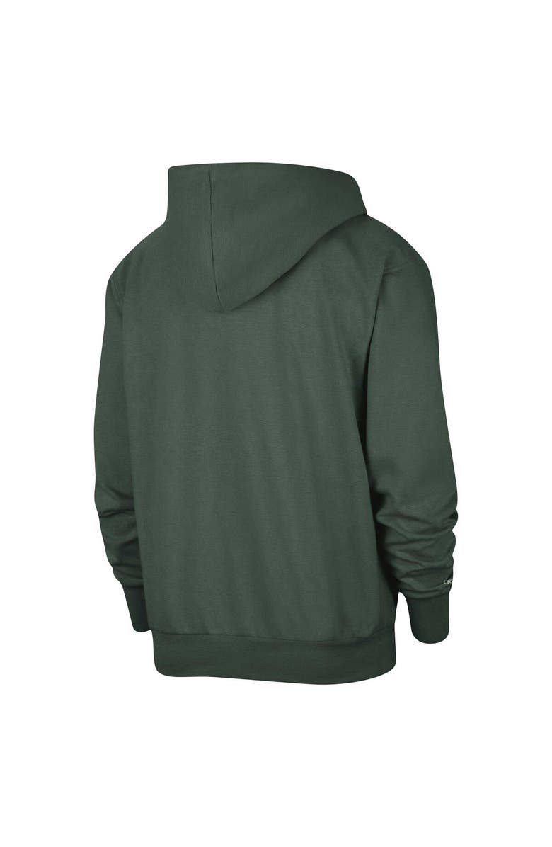 Nike Men's Nike Hunter Green Milwaukee Bucks Authentic Performance Pullover Hoodie, Alternate, color, Hunter Green