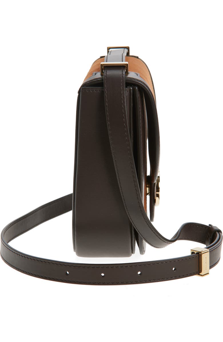 FERRAGAMO X-Small Double Gancio Crossbody Bag, Alternate, color, Natural Resort/ Testa Di Moro