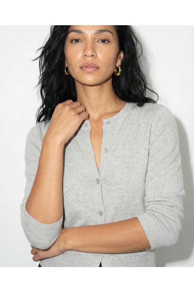 The Crewneck Cotton Cashmere Sweater, Alternate, color, Fog Grey