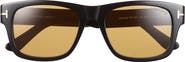 TOM FORD Smith-02 55mm Rectangular Sunglasses