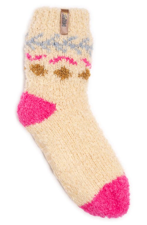 Muk Luks Cottage Bouclé Crew Socks In Multi