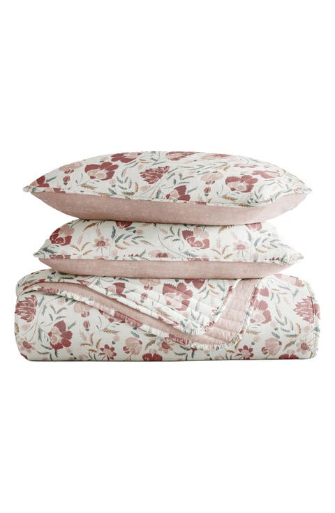 Pattern Reversible Quilt & Sham Set