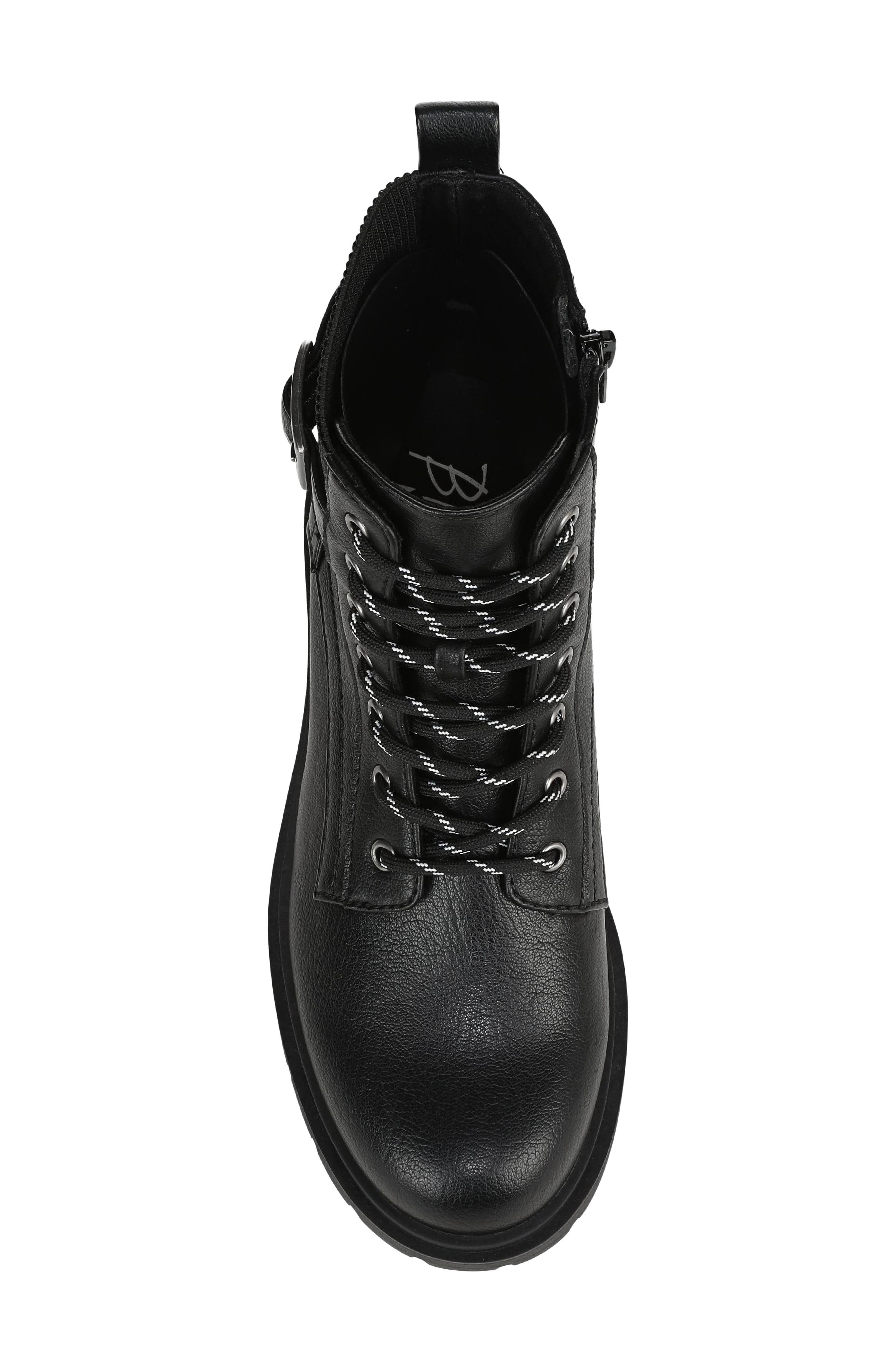 Del Mar Faux Leather Bootie, Alternate, color, BLACK FAUX LEATHER