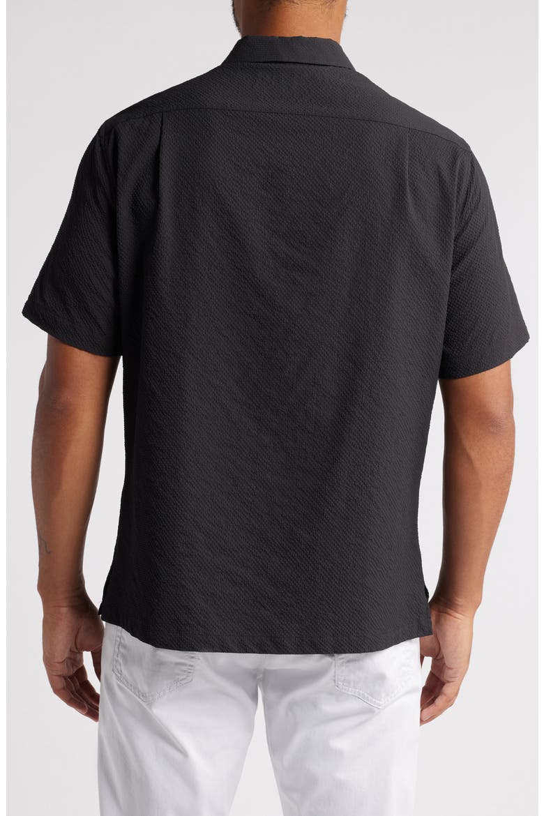 The Lanai Short Sleeve Button-Up Shirt, Alternate, color, BLACK