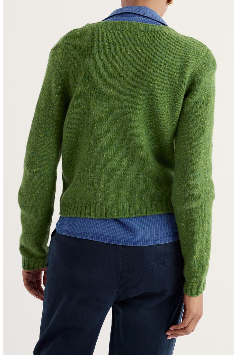 Dawson Pick Merino Wool Blend Cardigan, Alternate, color, GRASSLAND