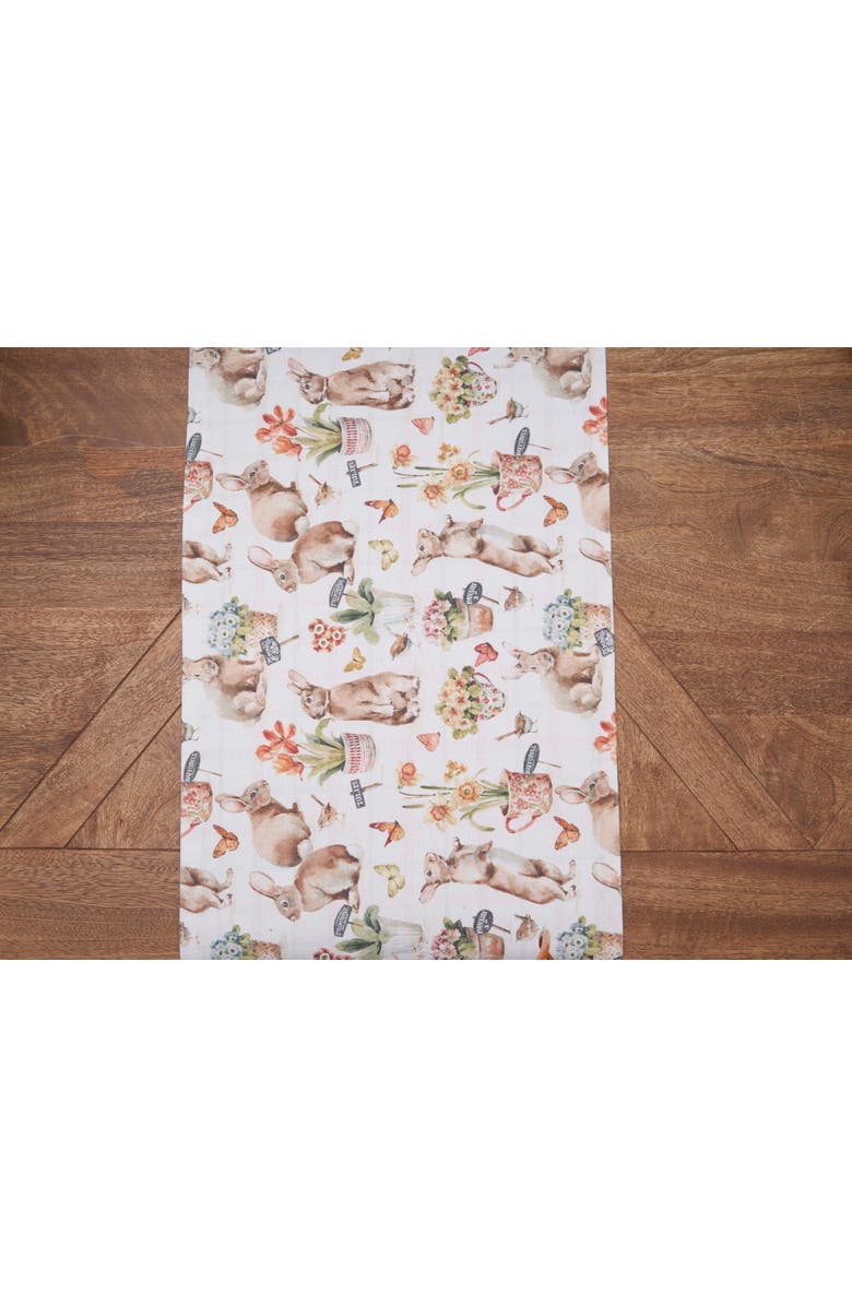 C&F Home Rooster Farmhouse Reversible Graphic Print Machine Washable Table Runner 14" x 72", Alternate, color, Yellow