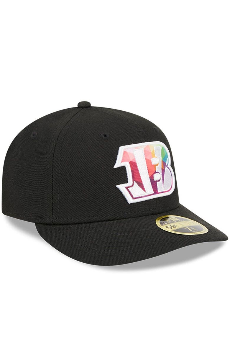 New Era Men's New Era Black Cincinnati Bengals 2023 NFL Crucial Catch Low Profile 59FIFTY Fitted Hat, Alternate, color, Black