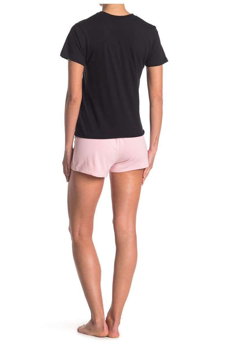 COZY ROZY Hugs N Kisses T-Shirt & Shorts 2-Piece Pajama Set, Alternate, color, 