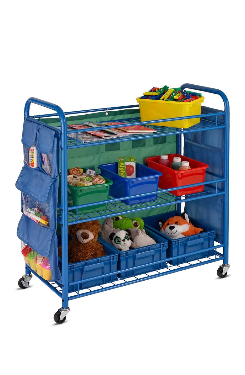 HONEY-CAN-DO Blue All-Purpose Teaching Cart, Alternate, color, 