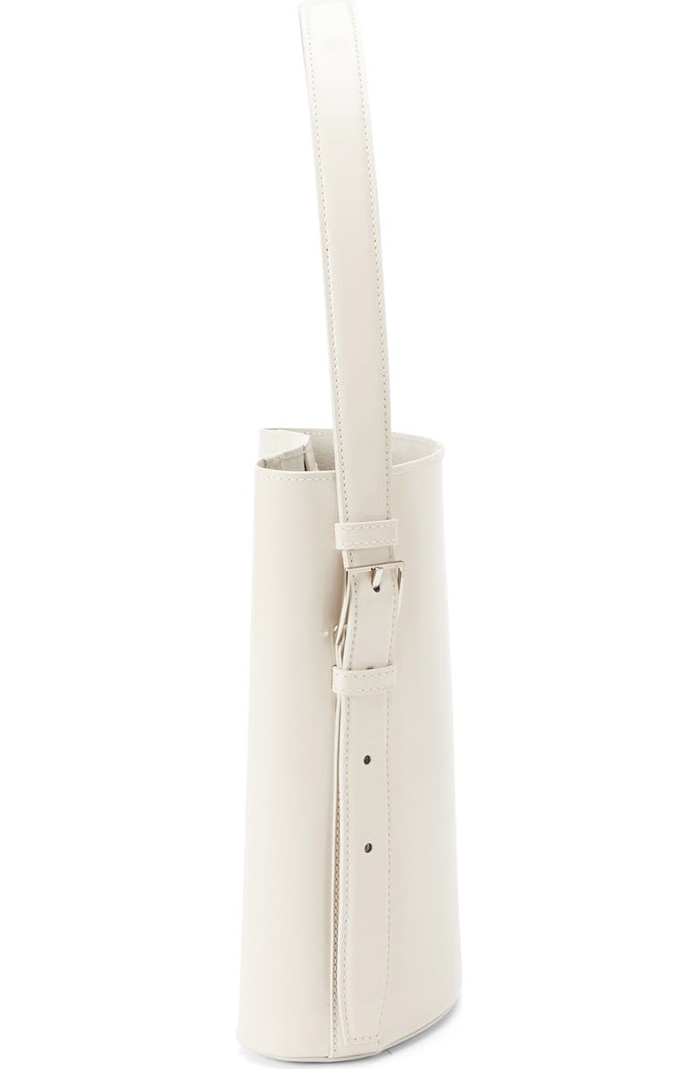 Coperni Ergonomic Leather Bucket Bag, Alternate, color, Beige Bei