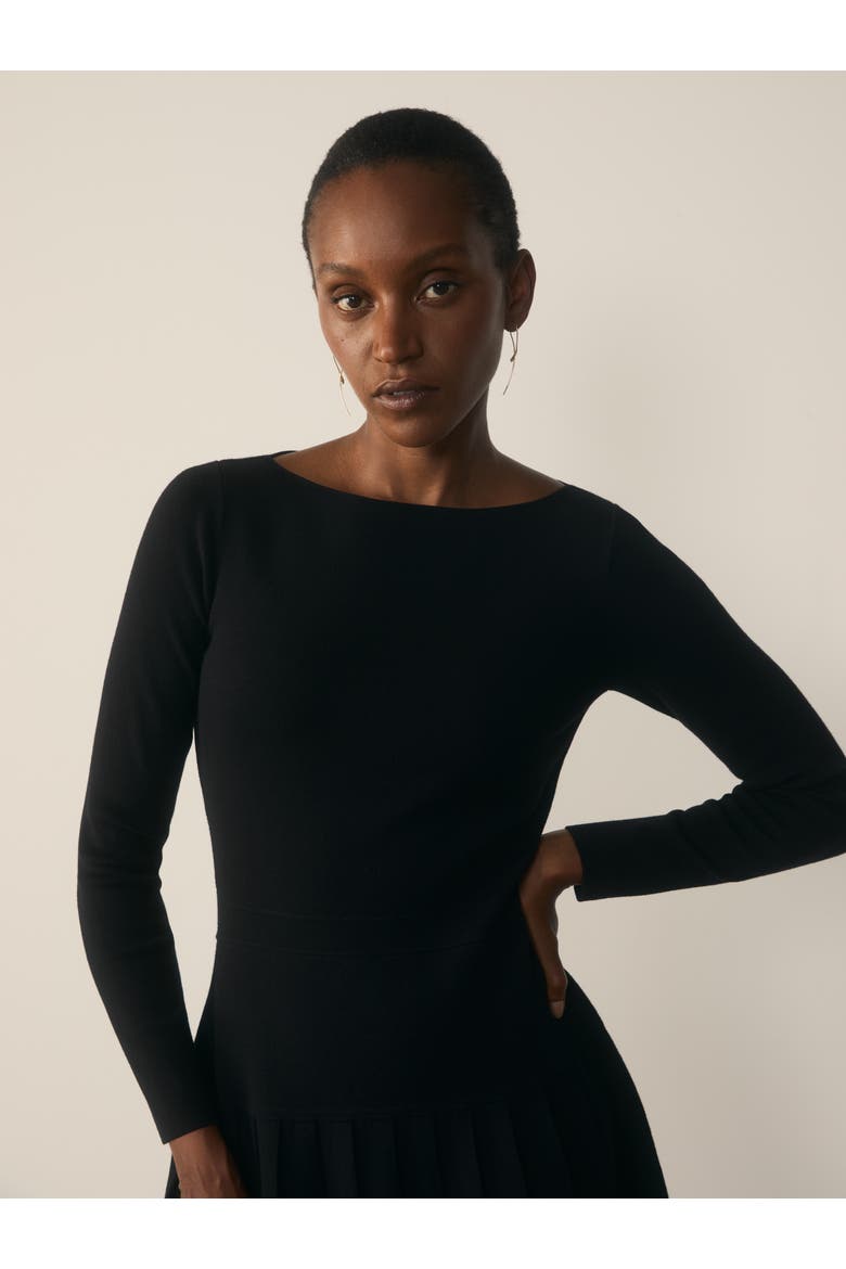 Rothes Knit Mini Dress, Alternate, color, Black
