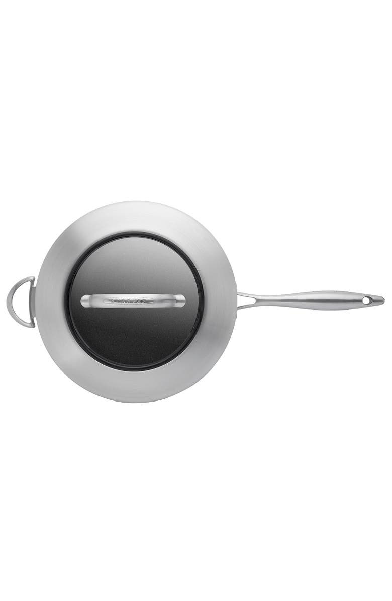 Scanpan CTX 12.75 Inch Nonstick Saute Pan with Lid, Stainless Steel, Alternate, color, Silver