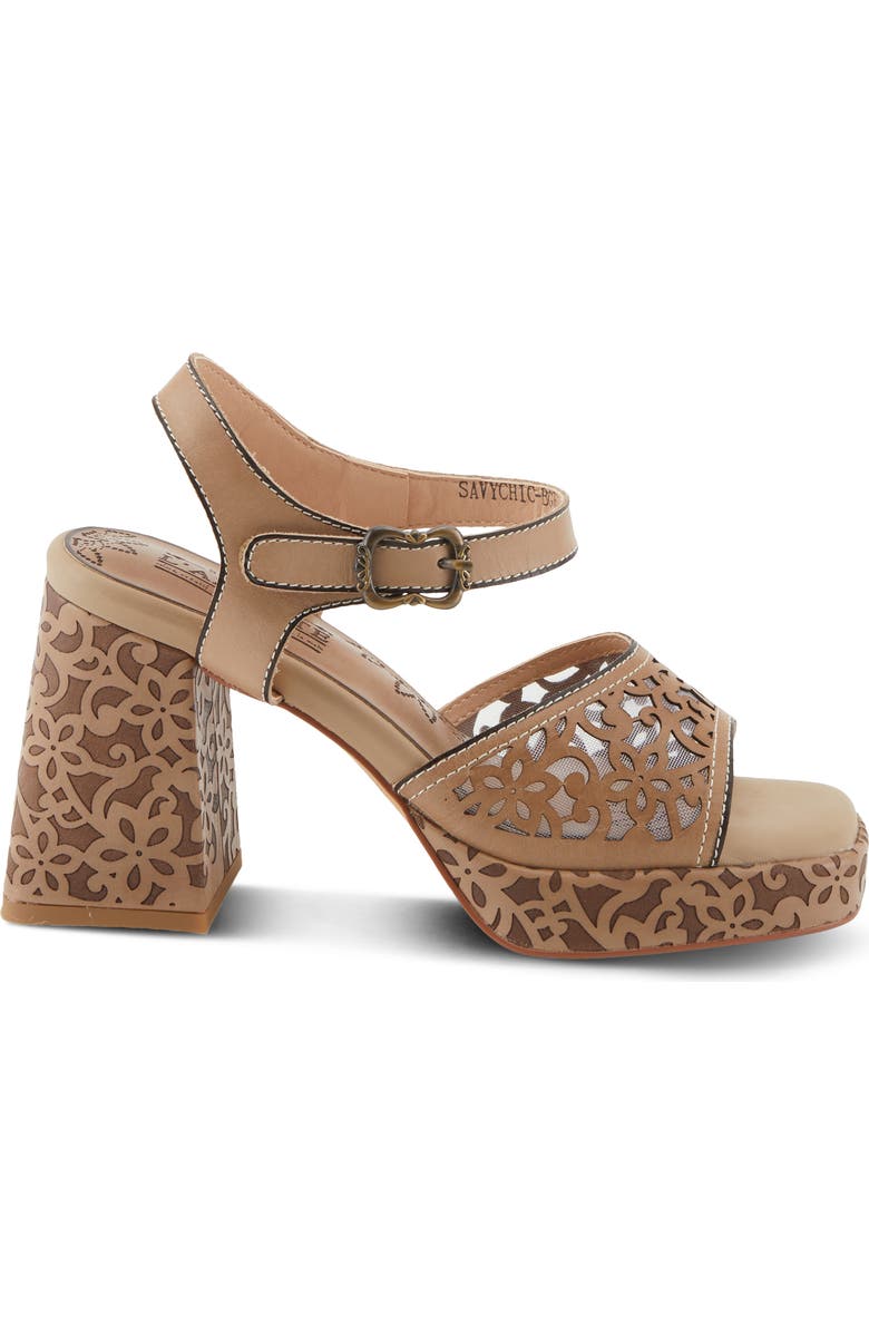 L'Artiste by Spring Step Savychic Square Toe Sandal, Alternate, color,