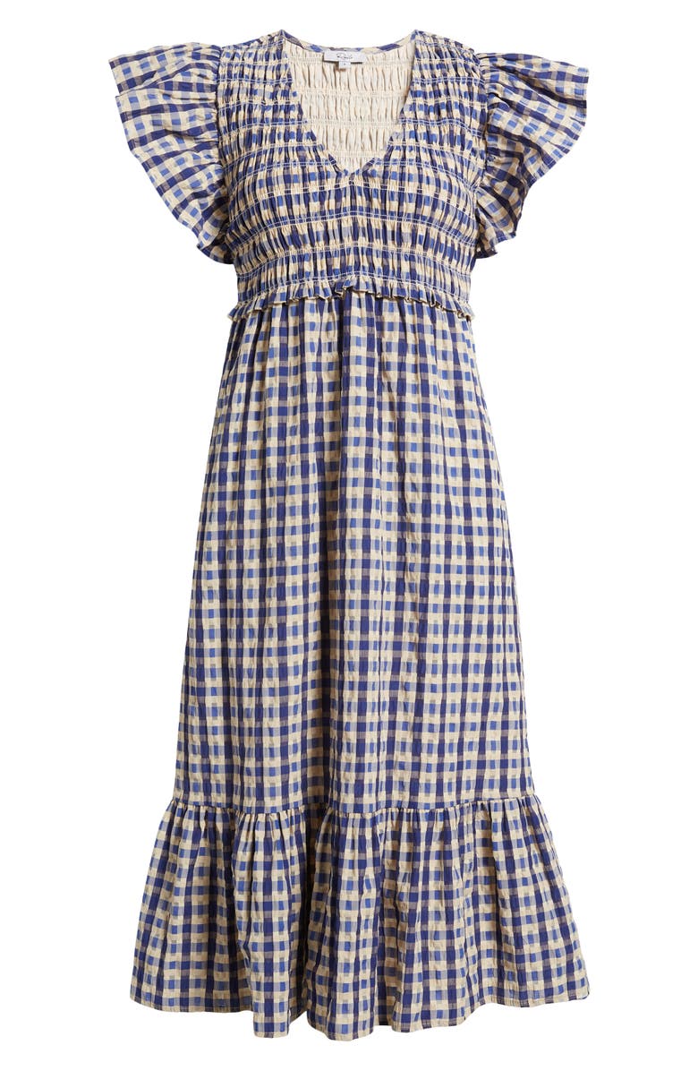 Rails Clementine Plaid Flutter Sleeve Dress, Alternate, color,