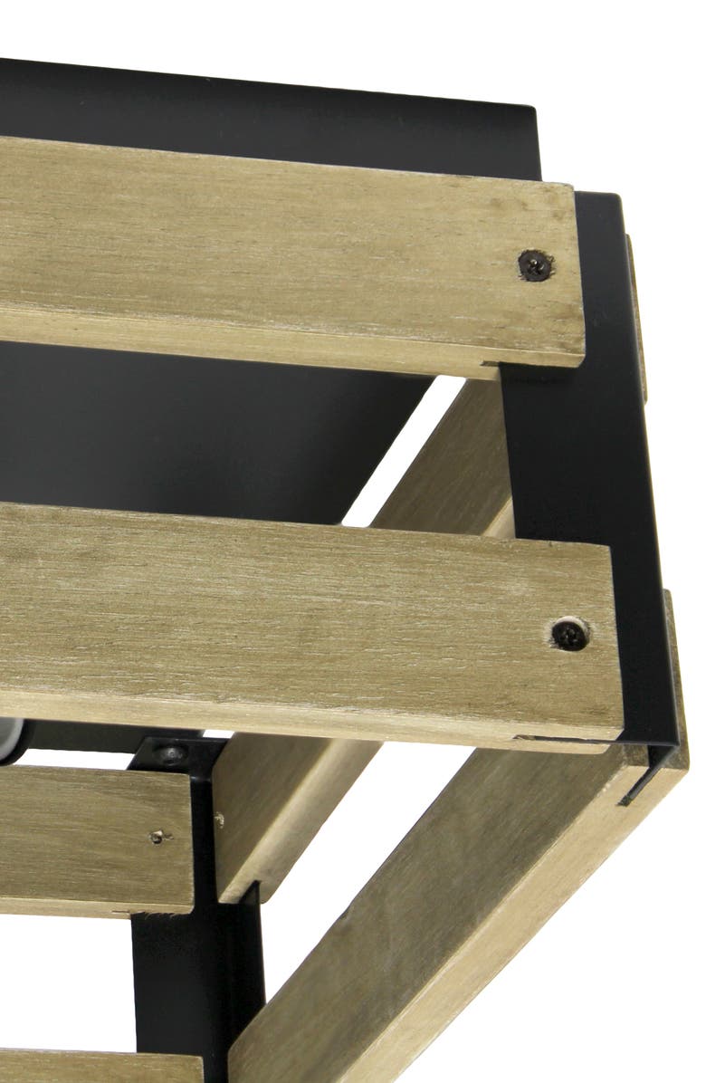 LALIA HOME Cage Flush Mount Ceiling Light Fixture, Alternate, color,