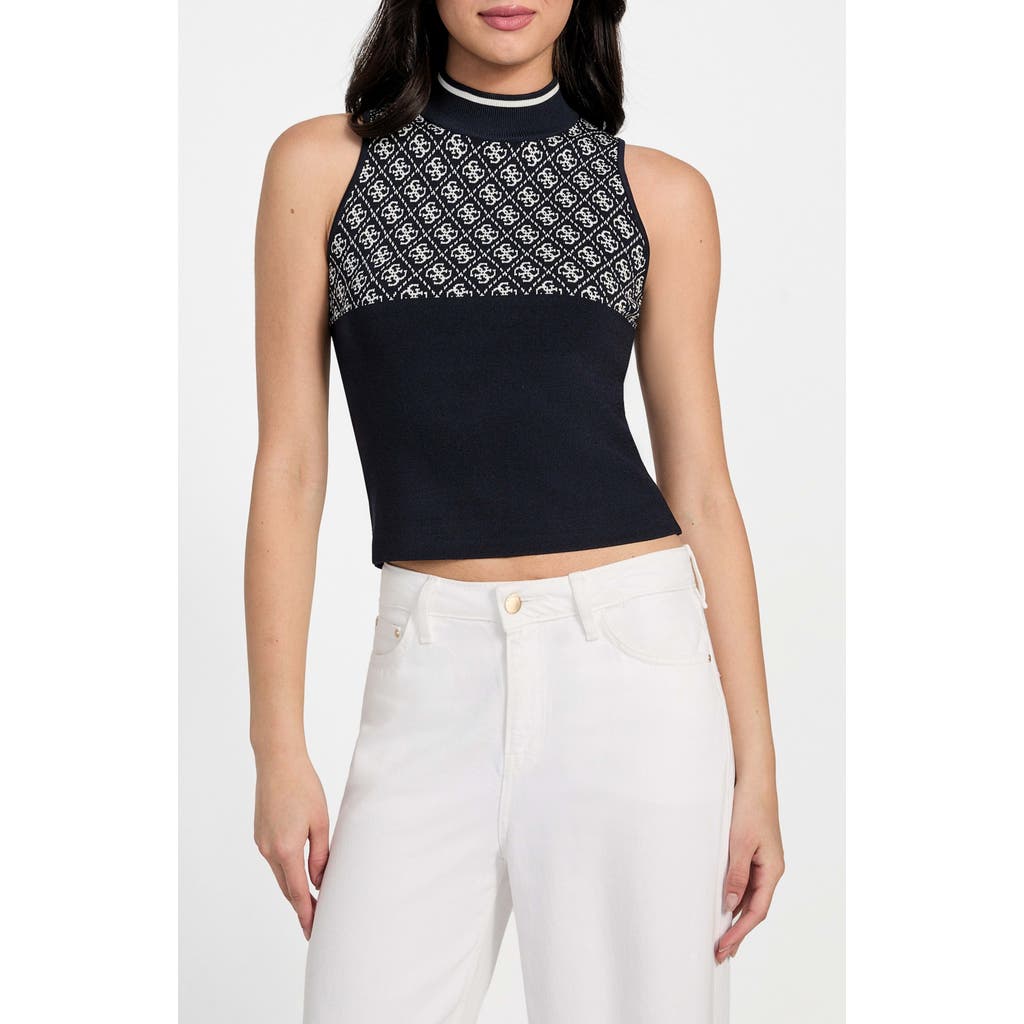 Guess Lise Sweater Vest In Blue