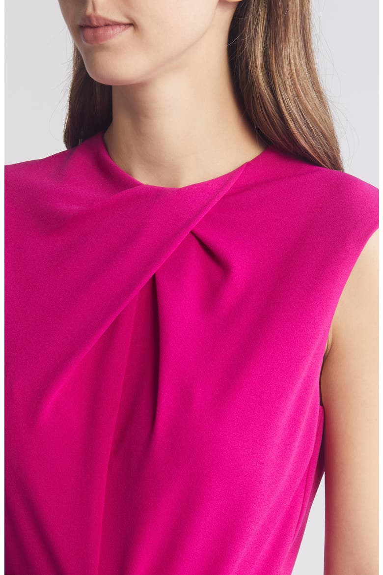 Twist Neck Sleeveless Jumpsuit, Alternate, color, MAGENTA