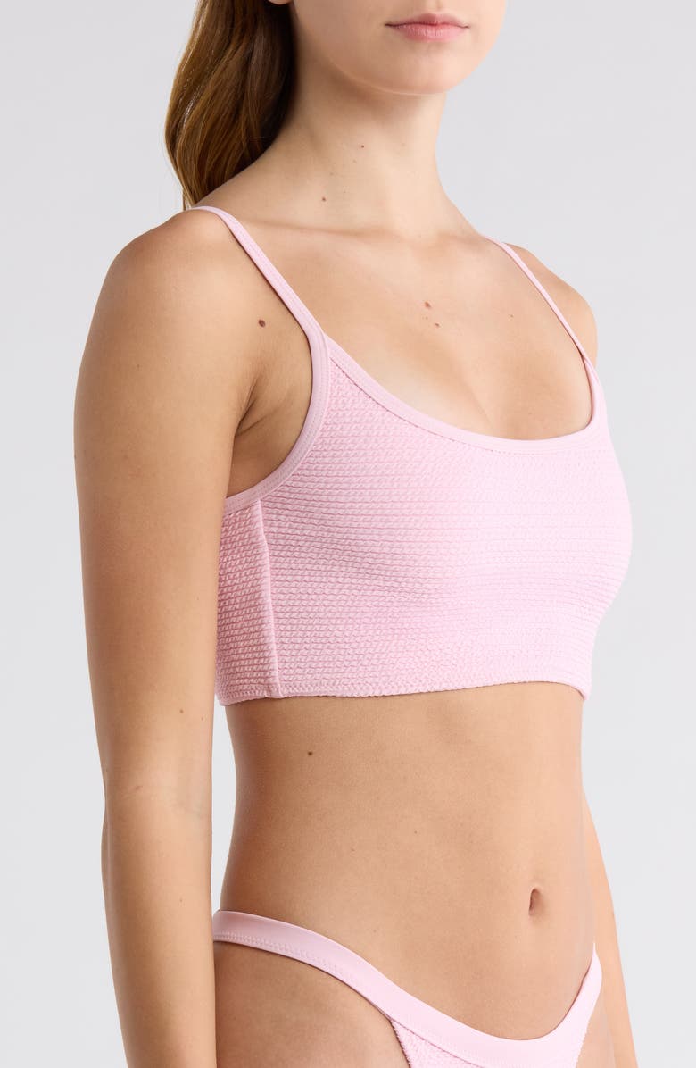PacSun Thea Smocked Swim Top, Alternate, color, Orchid Pink