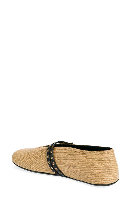 Alaïa Raffia Ballerina Flat