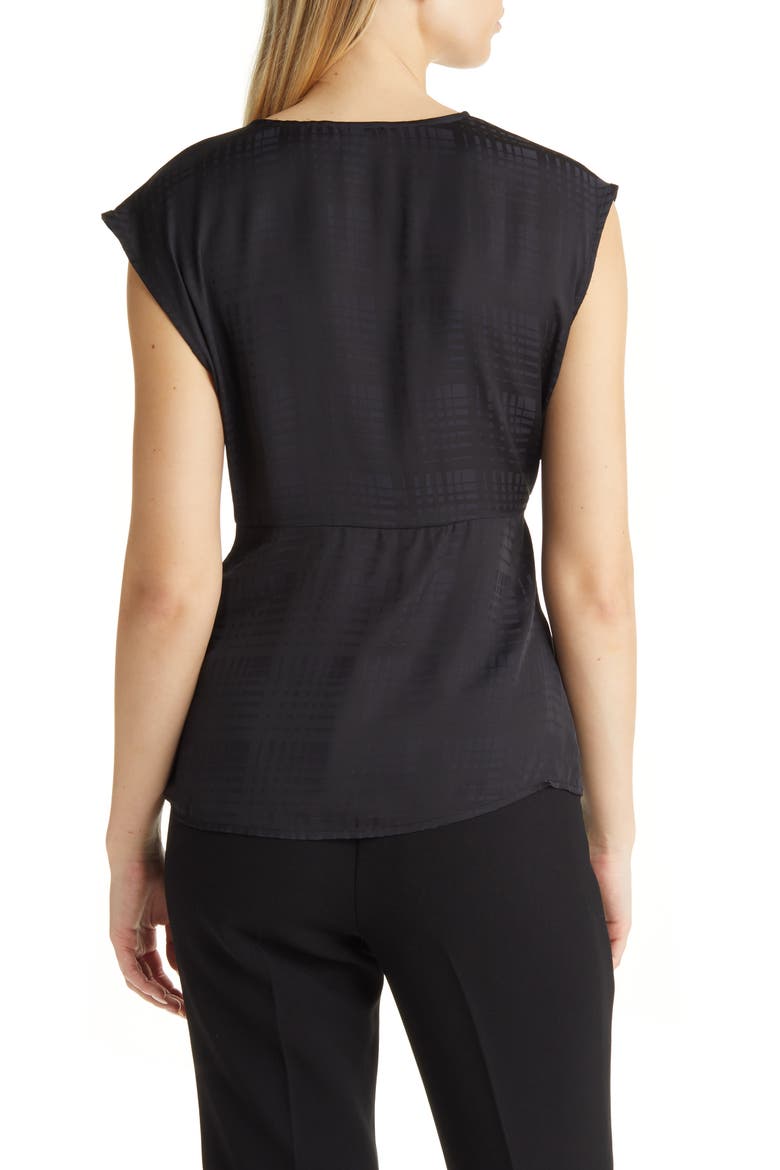 Twist Front Top, Alternate, color, BLACK