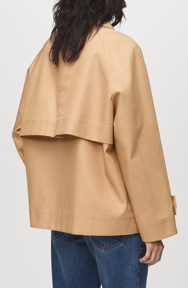 MANGO Oversize Jacket, Alternate, color, Beige