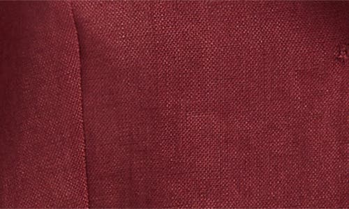 Mango Tarida Frayed Linen Blazer In Red