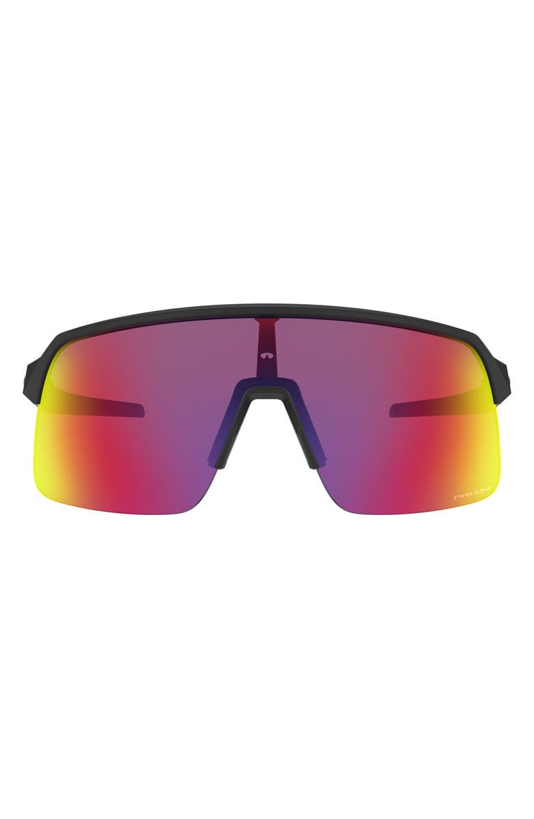 Oakley Sutro Lite 139mm Prizm<sup>™</sup> Wrap Shield Sunglasses, Main, color, Matte Black/ Prizm Road