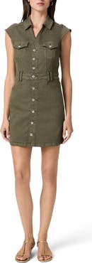 PAIGE Jaxsyn Cap Sleeve Utility Shirtdress