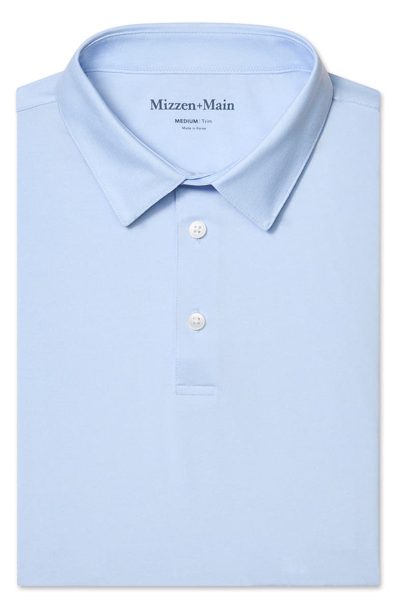 Mizzen+Main Versa Trim Fit Performance Golf Polo, Alternate, color, Cloud Blue Heather