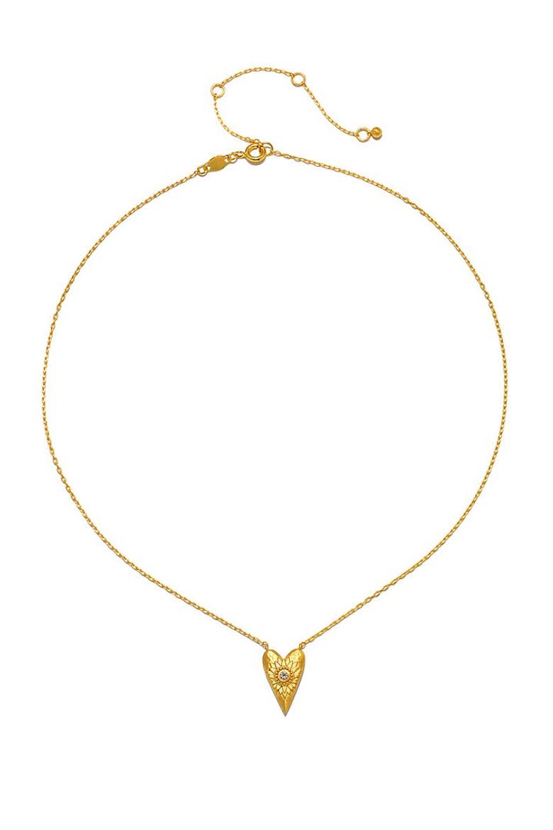 Infinitely Loved Heart Necklace, Alternate, color, Gold