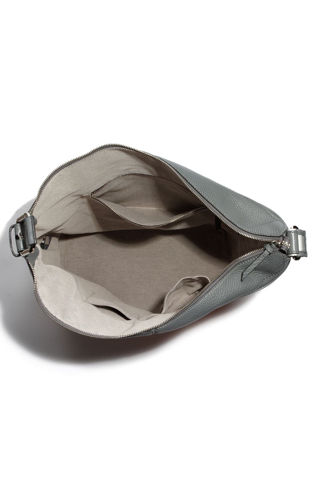 'Mandy' Leather Hobo, Alternate, color, CEMENT COMBO