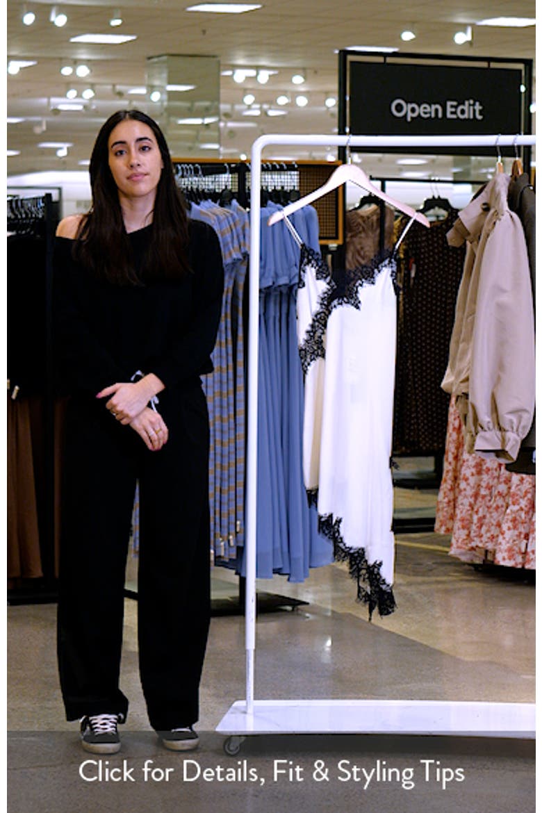 Emerging Lace Trim Asymmetric Slipdress video