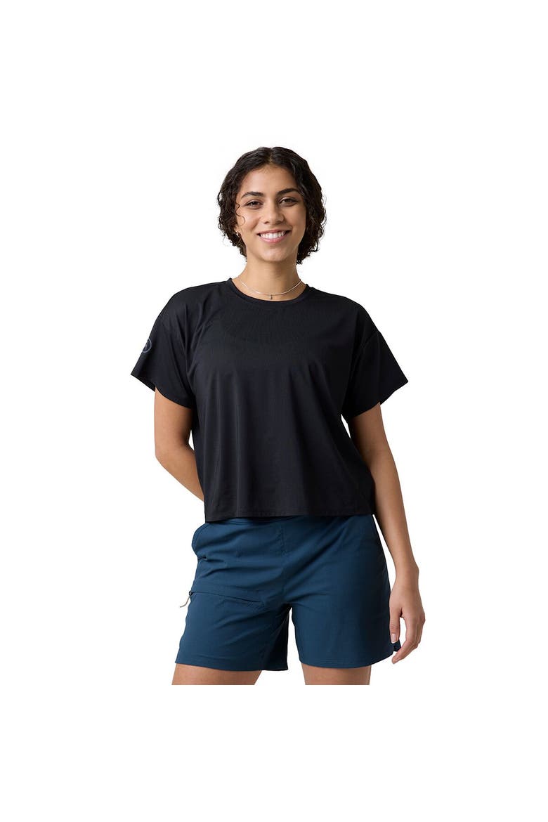 Women's Bga Wasatch Adventure Run T-shirt, Alternate, color, Black