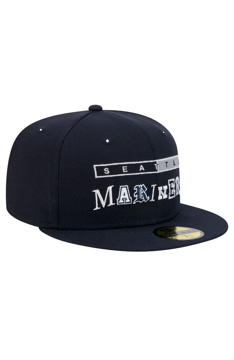 New Era Men's New Era Navy Seattle Mariners Ransom 59FIFTY Fitted Hat, Alternate, color, Navy
