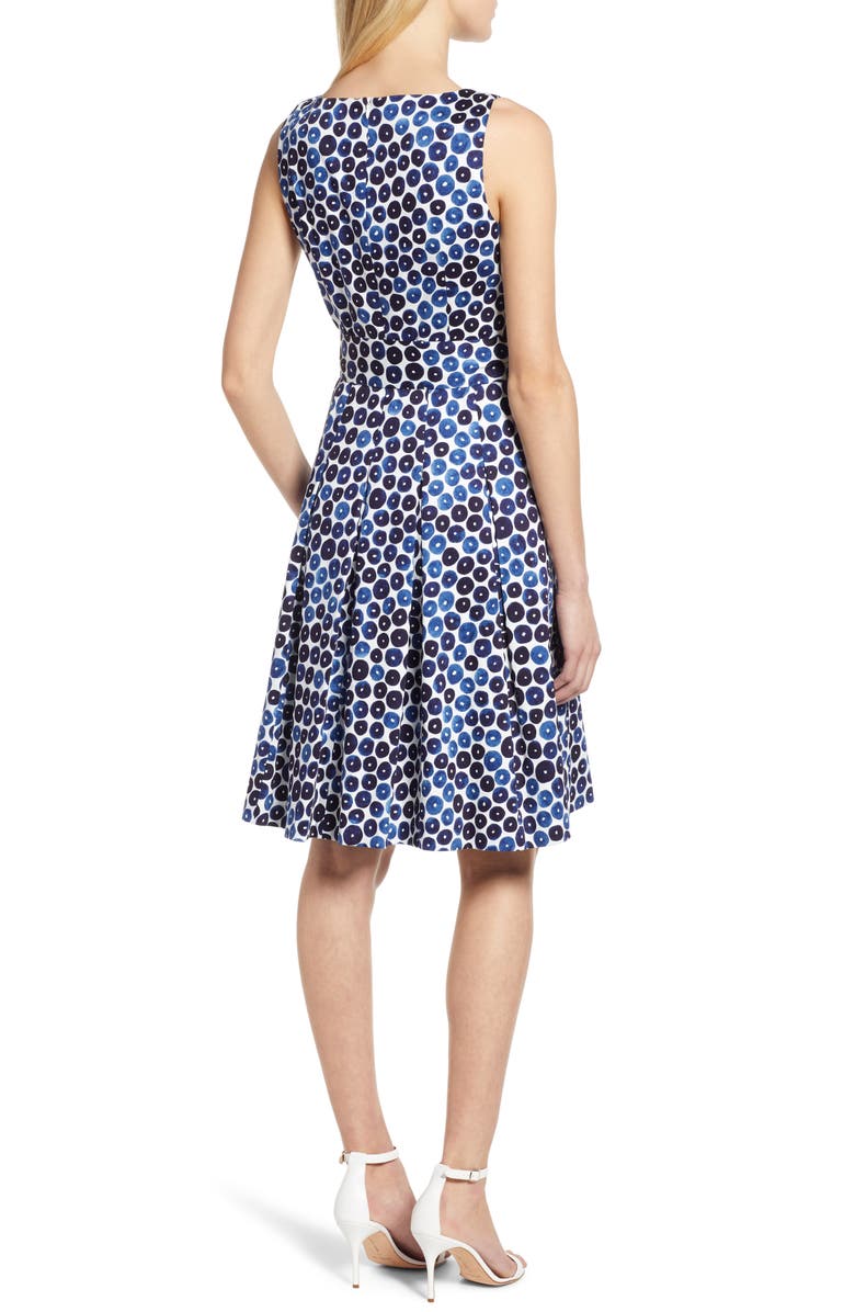 Anne Klein Neroli Print Fit & Flare Dress, Alternate, color, 