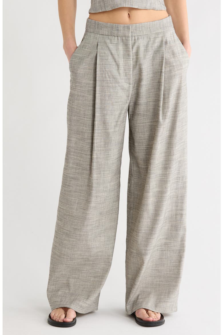 Greenwich Avenue Wide Leg Pants, Main, color, LIGHT HEATHER GREY