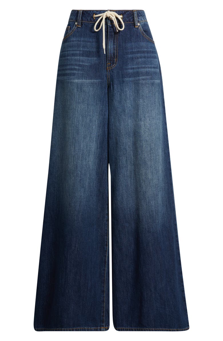1822 Denim Drawstring High Waist Wide Leg Jeans, Alternate, color, Adelaide