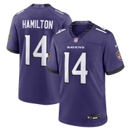 Nike Men's Nike Kyle Hamilton Purple Baltimore Ravens Team Game Jersey