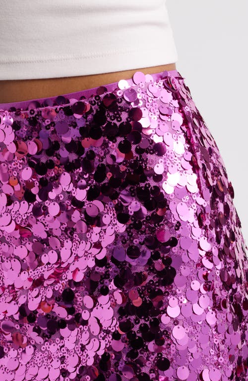 Bp. Sequin Miniskirt In Pink