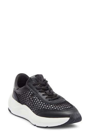 Stuart Weitzman Glide Mesh Sneaker In Animal Print